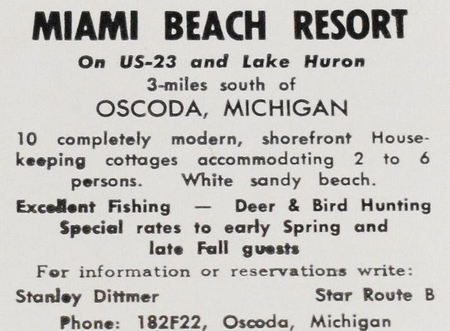 Miami Beach Resort - Old Print Ad
